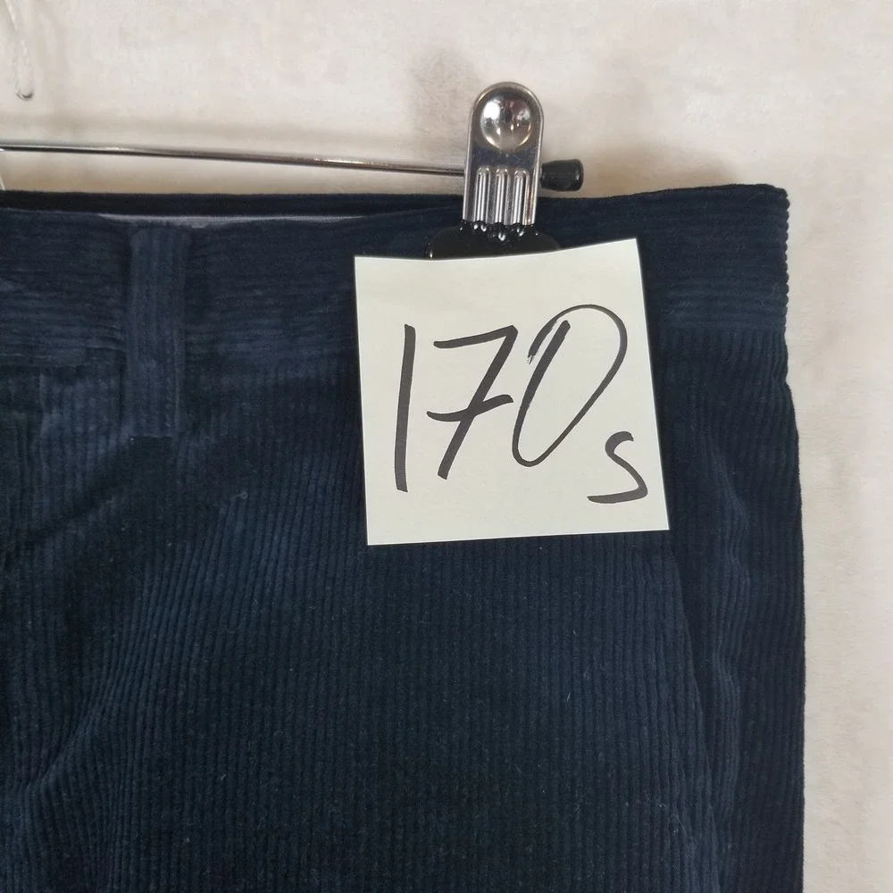 Polo Ralph Lauren Chino Pants Mens‎ 34x30 Navy Blue Bedford Stretch Corduroy